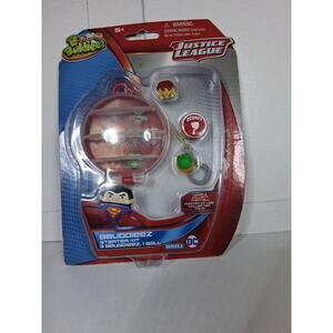 B Buddieez DC Justice League Superman Green Lantern 3 Pc Starter Kit 1 Storage